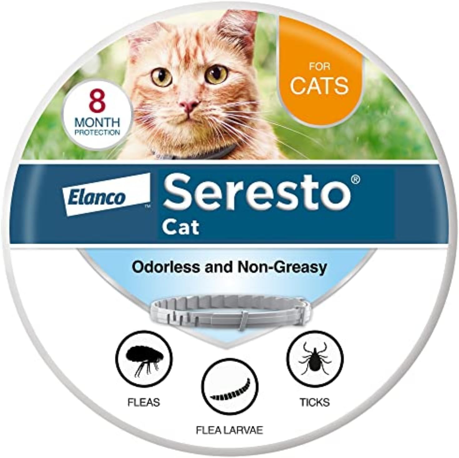 Seresto Cat Vet-Recommended Flea & Tick Collar for Cats